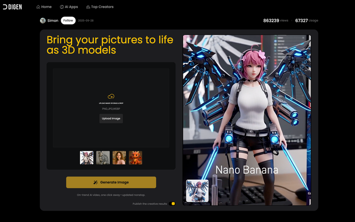 Turn Any Photo into a TikTok-Viral Video in Seconds with Digen.ai