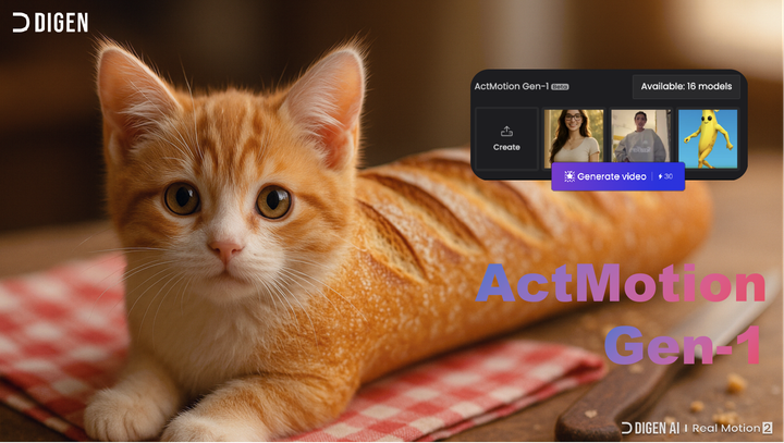 Animate Any Style: Cartoons, Avatars & More with Digen.ai ActMotion